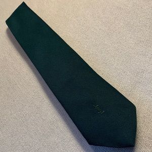 All green YSL tie